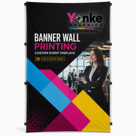 Curved Banner Wall 1.45m x 2.25m custom printed in Johannesburg