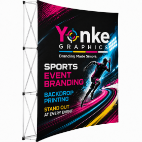 Curved Banner Wall 2.15m x 2.25m custom printed in Johannesburg