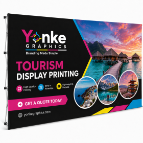 Straight Banner Wall 3.7m x 2.25m custom printed in Johannesburg